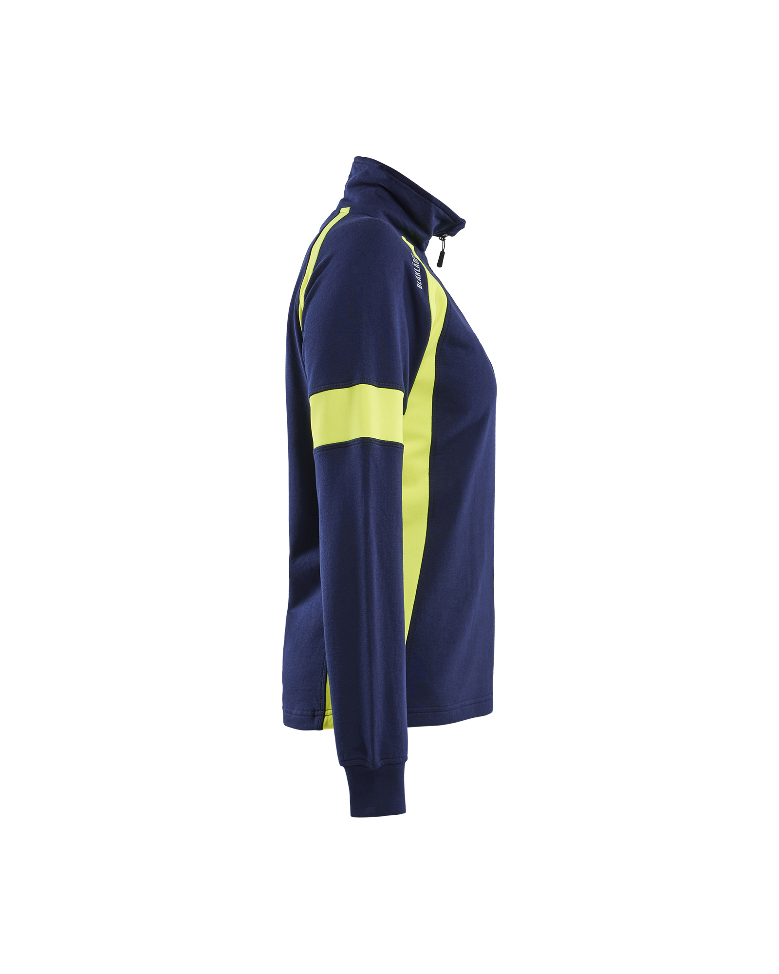 Damen Sweatshirt Half-Zip mit High Vis