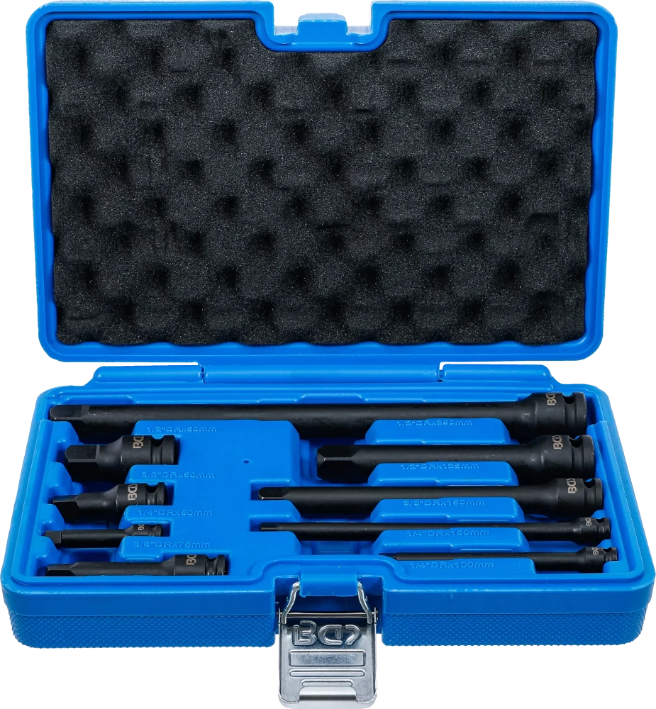Kraft-Verlängerungs-Satz, 6,3 mm (1/4") / 10 mm (3/8") / 12,5 mm (1/2"), 9-tlg.