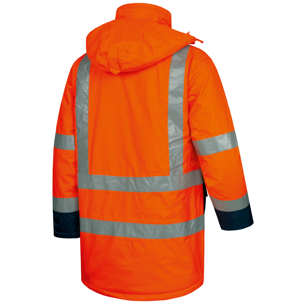 Warnschutzparka Orange/Marine Luis