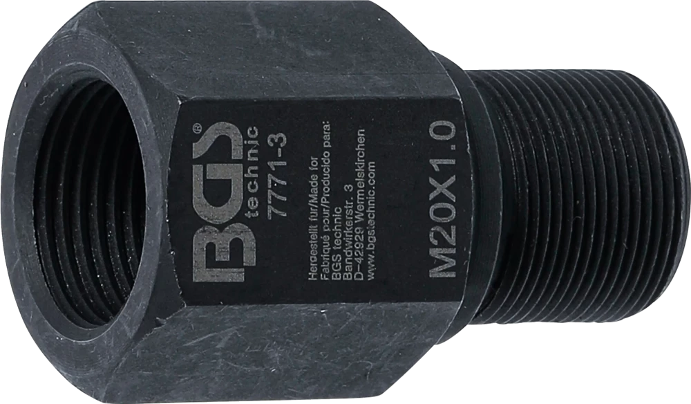 Demontageadapter aus Art. 7771, M20 x M20 x 49 mm