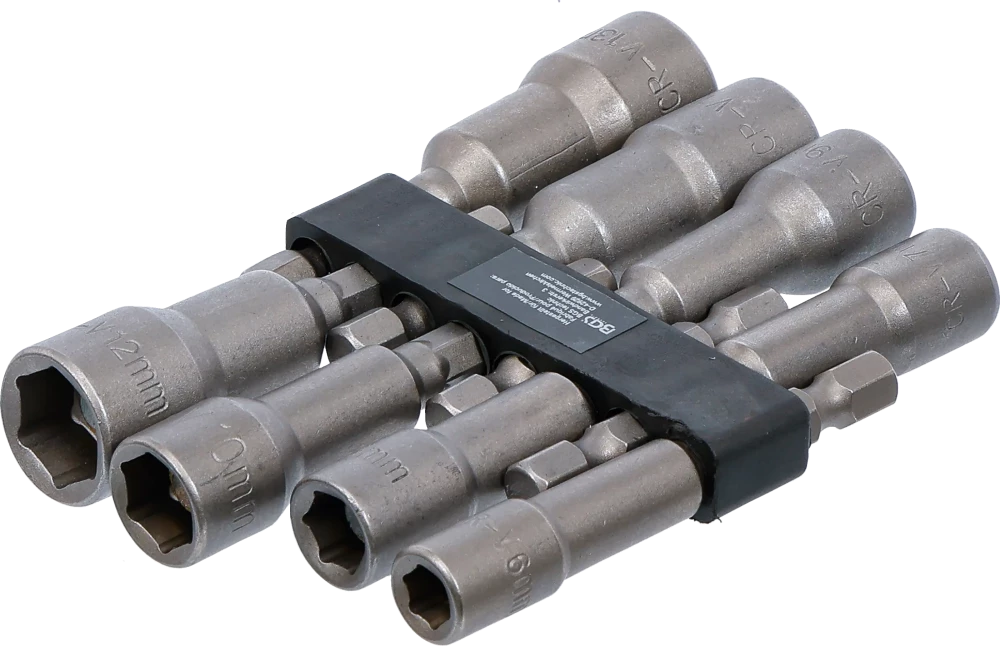 Steckschlüssel-Einsatz-Satz Sechskant, Antrieb Außensechskant 6,3 mm (1/4"), SW 6 - 13 mm, 8-tlg.
