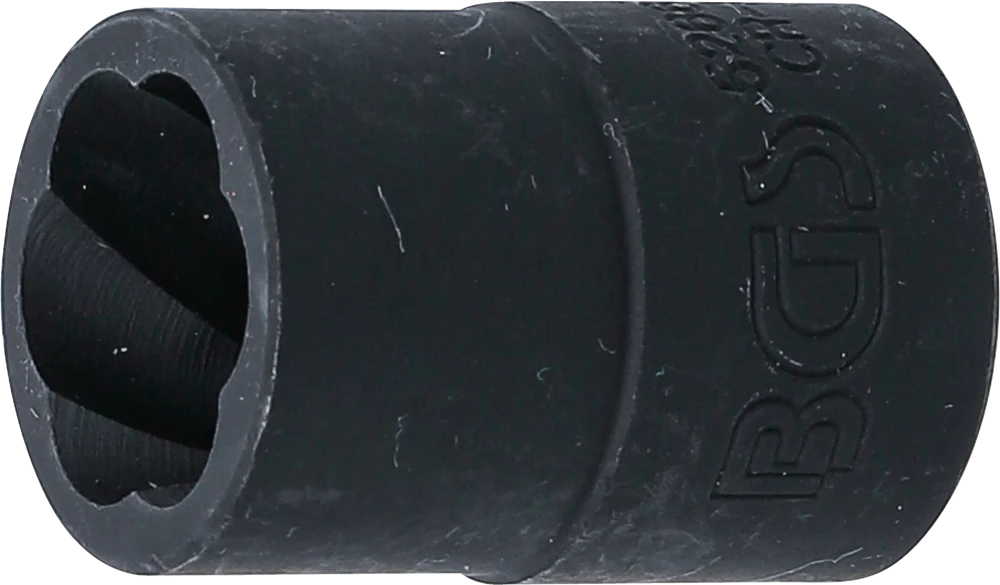 Spiral-Profil-Steckschlüssel-Einsatz / Schraubenausdreher, Antrieb Innenvierkant 12,5 mm (1/2"), SW 16 mm