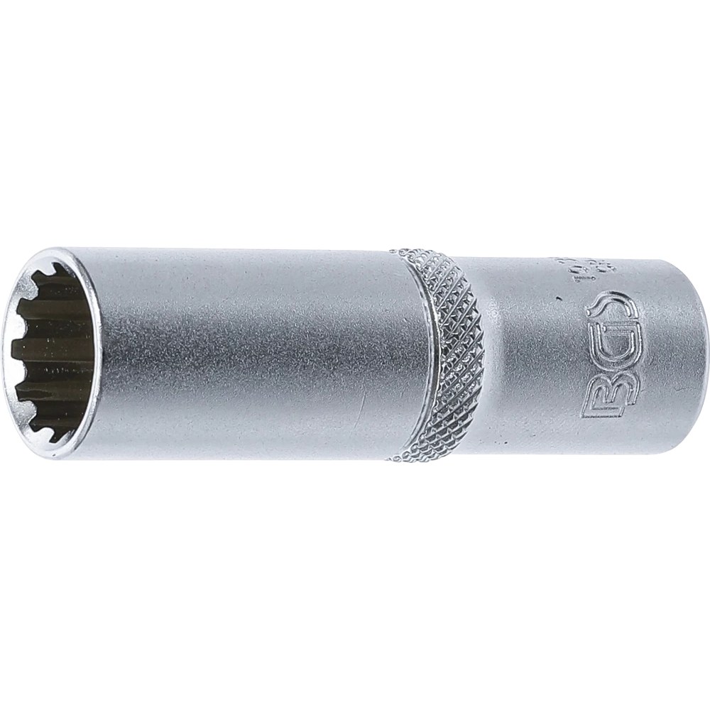 Steckschlüssel-Einsatz Gear Lock, tief, Antrieb Innenvierkant 10 mm (3/8"), SW 13 mm