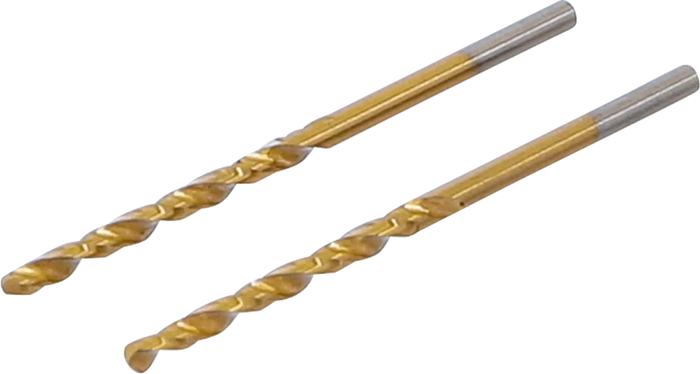 Spiralbohrer, HSS-G, titan-nitriert, 2,5 mm, 2-tlg.