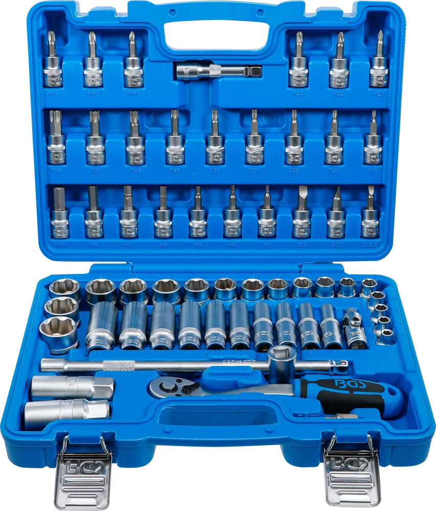 Steckschlüssel-Satz, Antrieb 10 mm (3/8"), 61-tlg.