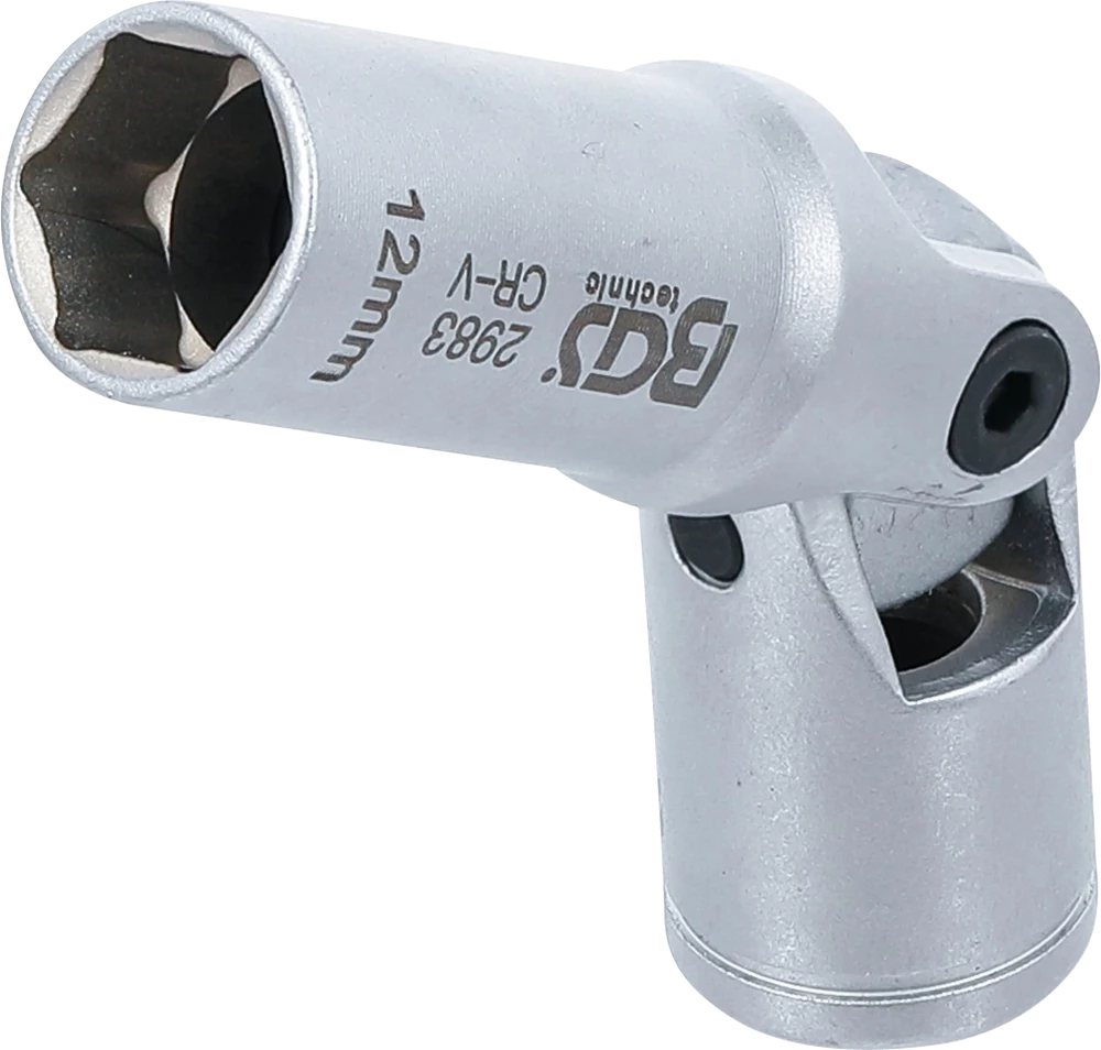 Glühkerzen-Gelenk-Einsatz Sechskant, Antrieb Innenvierkant 10 mm (3/8"), SW 12 mm