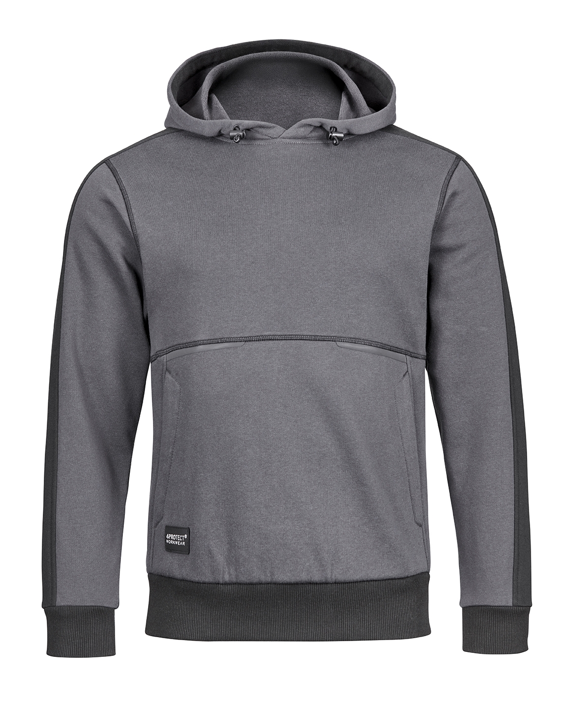 4PROTECT® Hoodie grau/schwarz