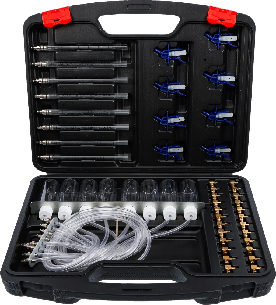 Common-Rail-Tester, mit 32 Adaptern