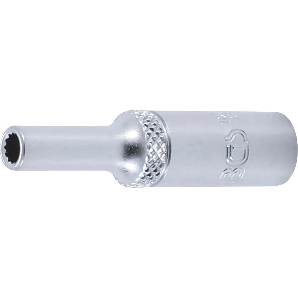 Steckschlüssel-Einsatz Zwölfkant, tief, Antrieb Innenvierkant 6,3 mm (1/4"), SW 4 mm