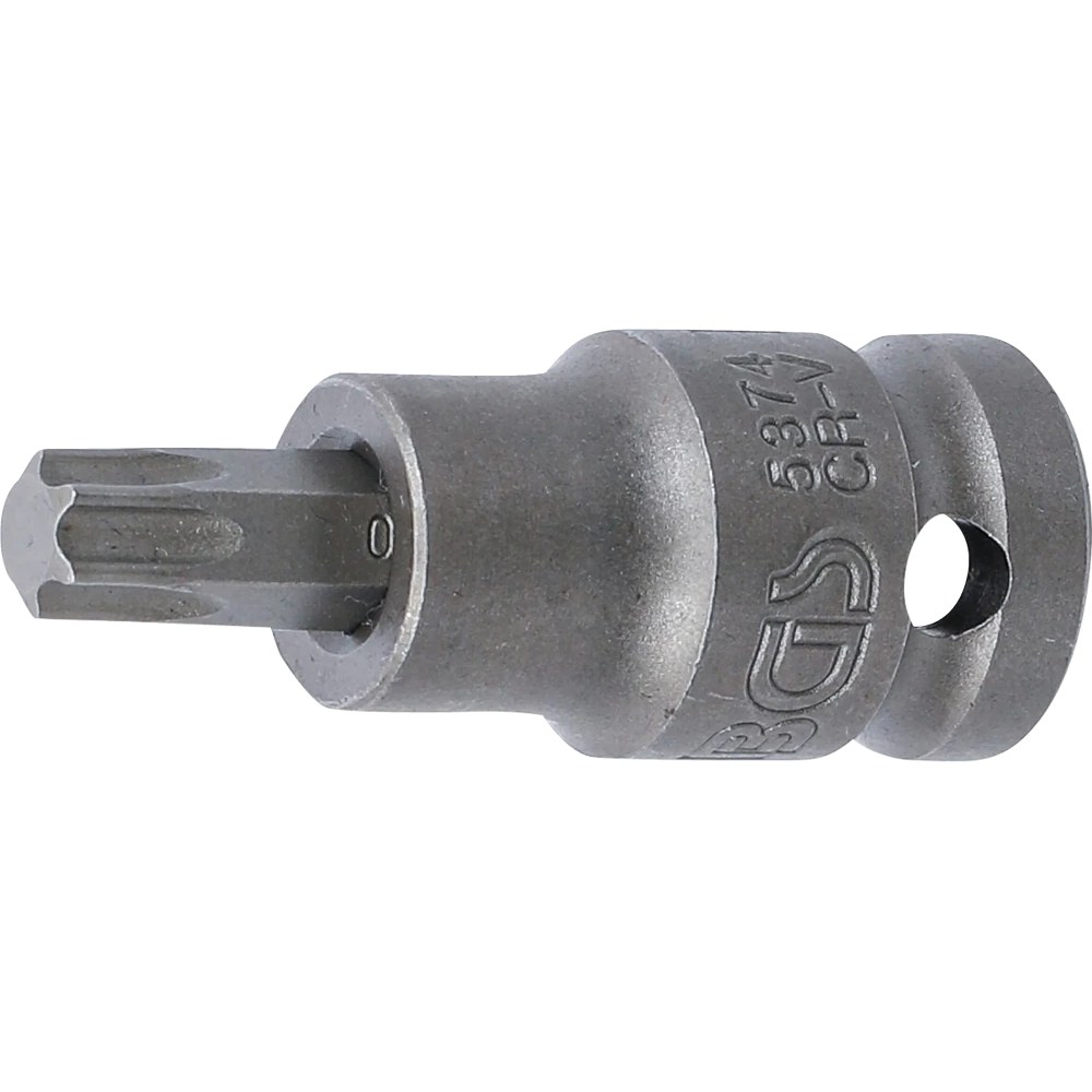 Kraft-Bit-Einsatz, Länge 55 mm, Antrieb Innenvierkant 12,5 mm (1/2"), T-Profil (für Torx) T50