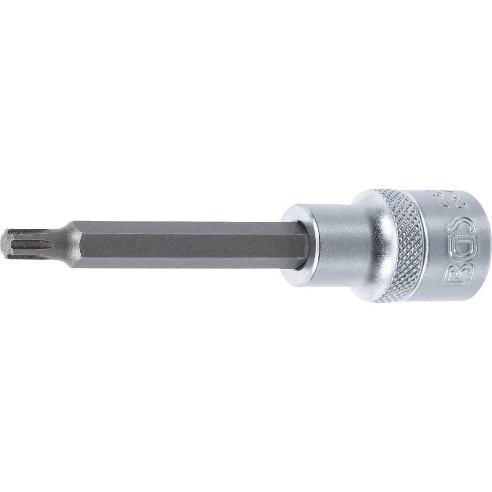 Bit-Einsatz, Länge 100 mm, Antrieb Innenvierkant 12,5 mm (1/2"), Keil-Profil (für RIBE) M6