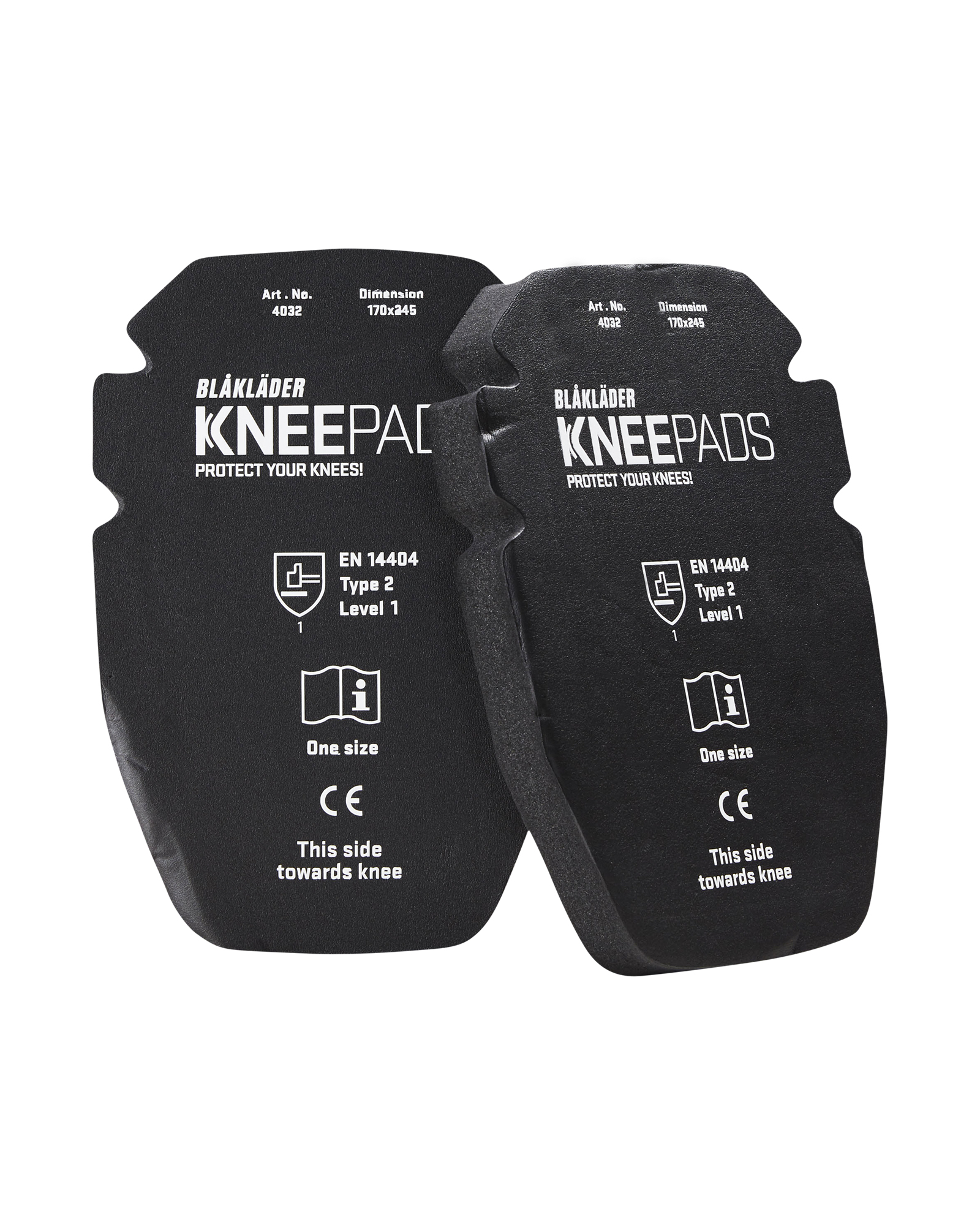 Blåkläder Unisex Schwarz Kniepolster Gel 25 Mm 4032,