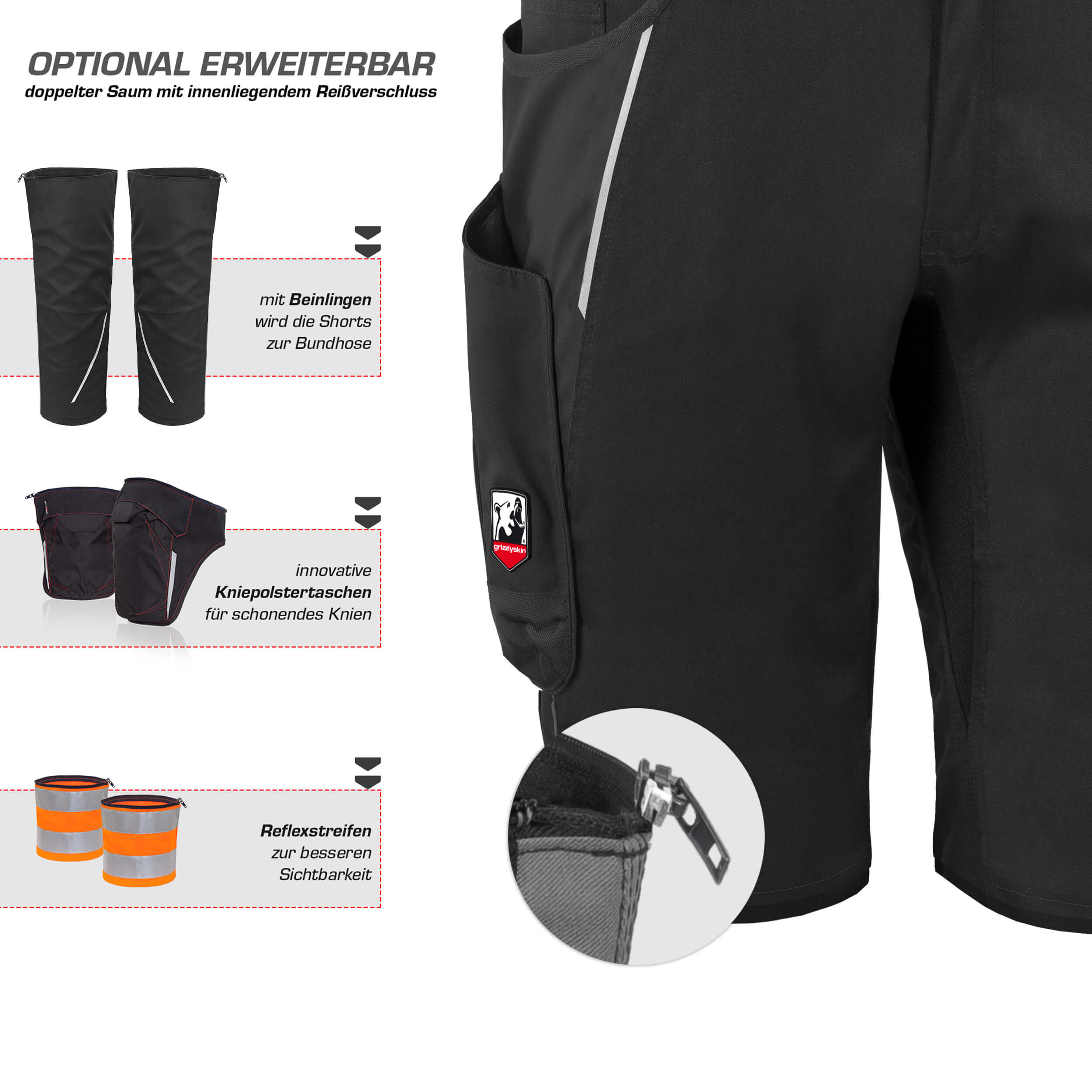 Arbeitsshorts "grizzlyskin IRON"