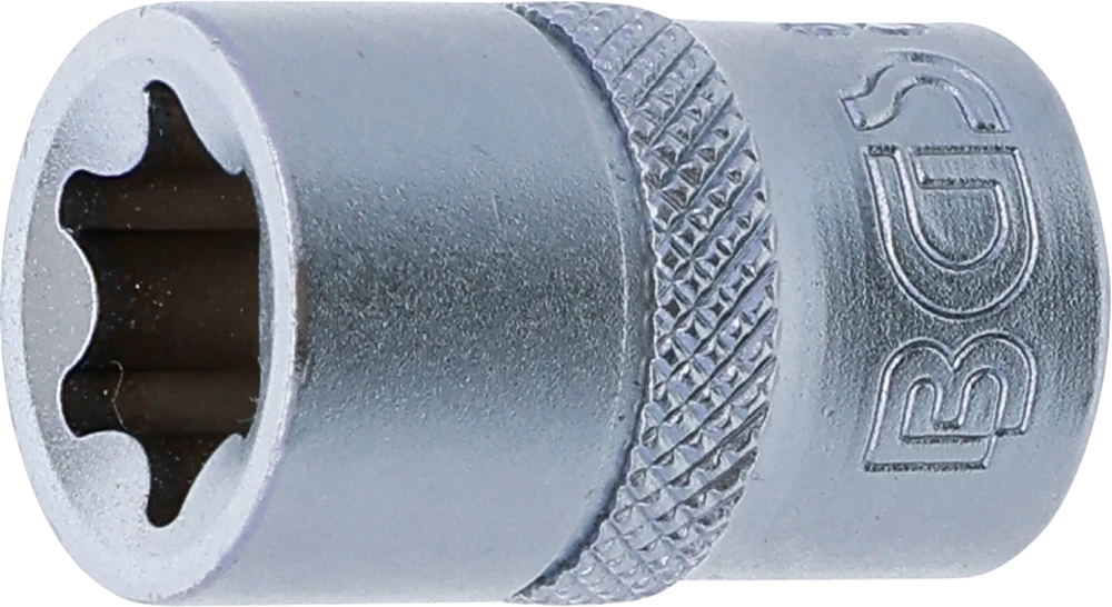 Steckschlüssel-Einsatz E-Profil, Antrieb Innenvierkant 10 mm (3/8"), SW E14