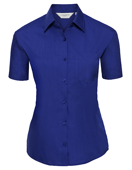 Bluse – Ladies' Short Sleeve Classic Polycotton Poplin Shirt