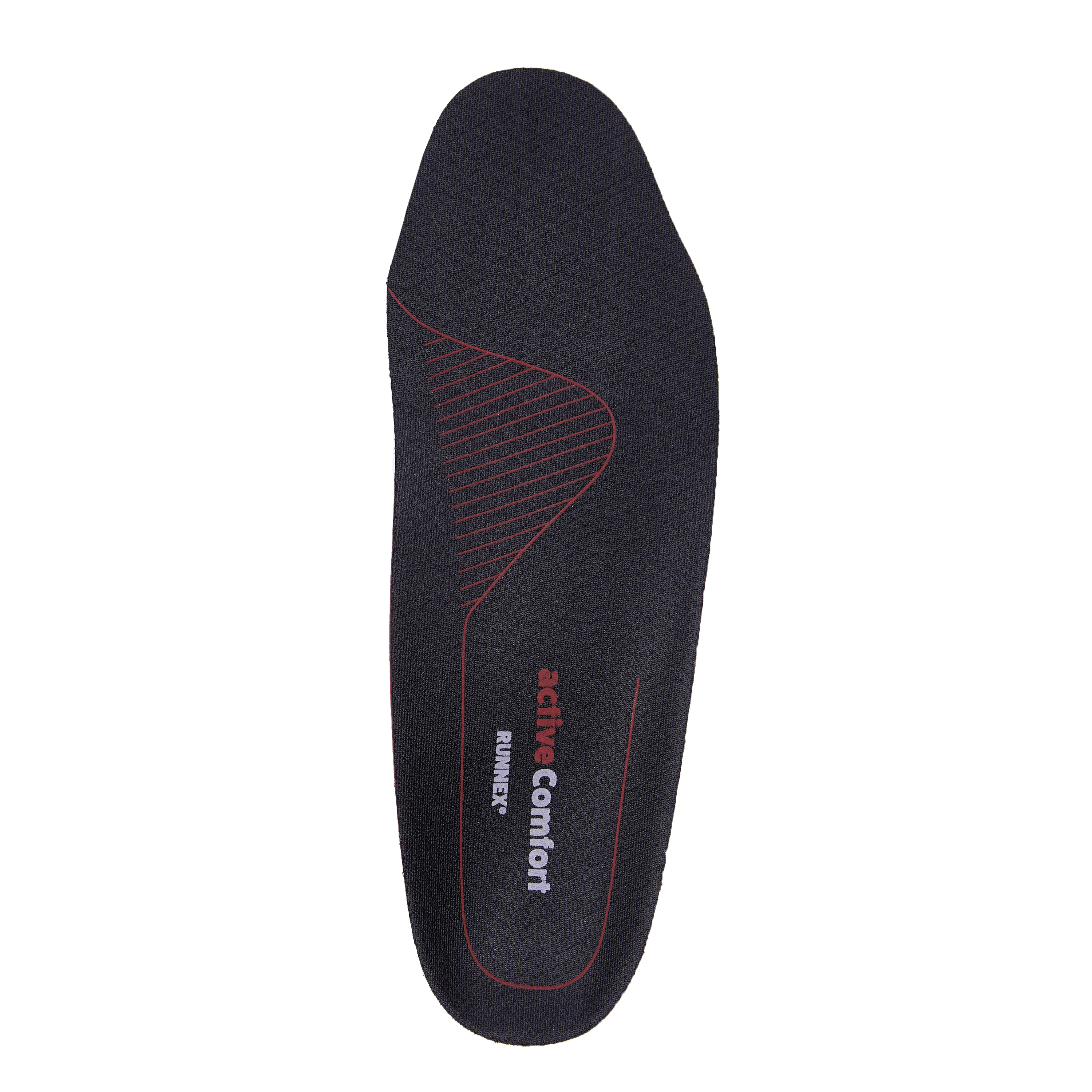 RUNNEX®Semi-orthopädische Einlegesohle activeComfort high schwarz/rot