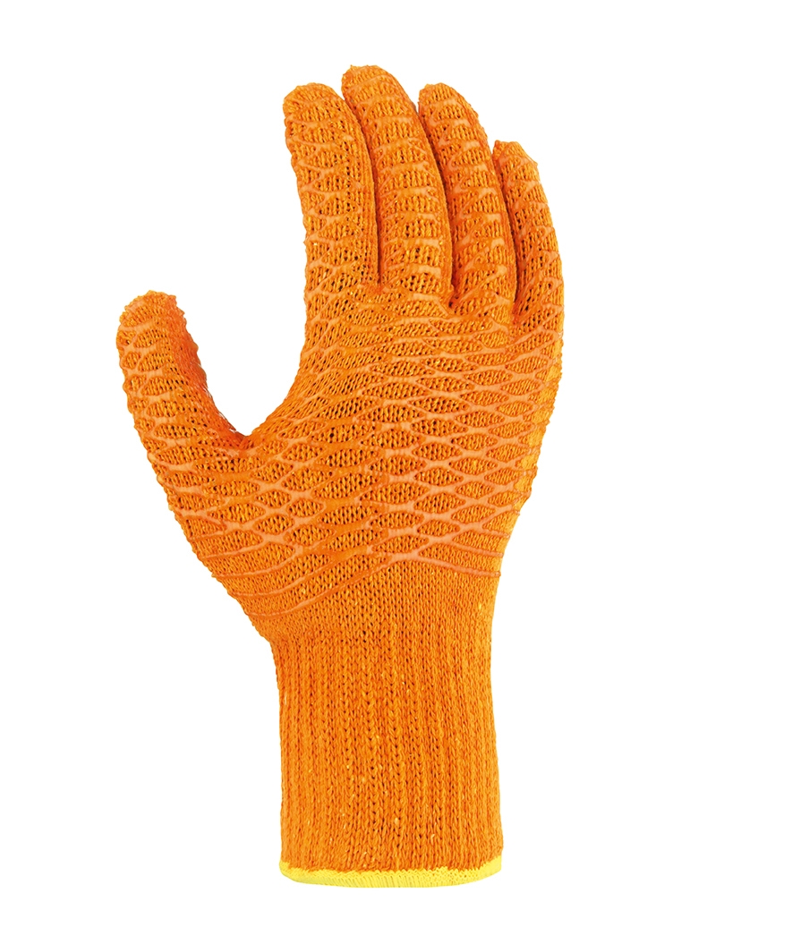 teXXor® Grobstrick-Handschuhe CRISS CROSS orange