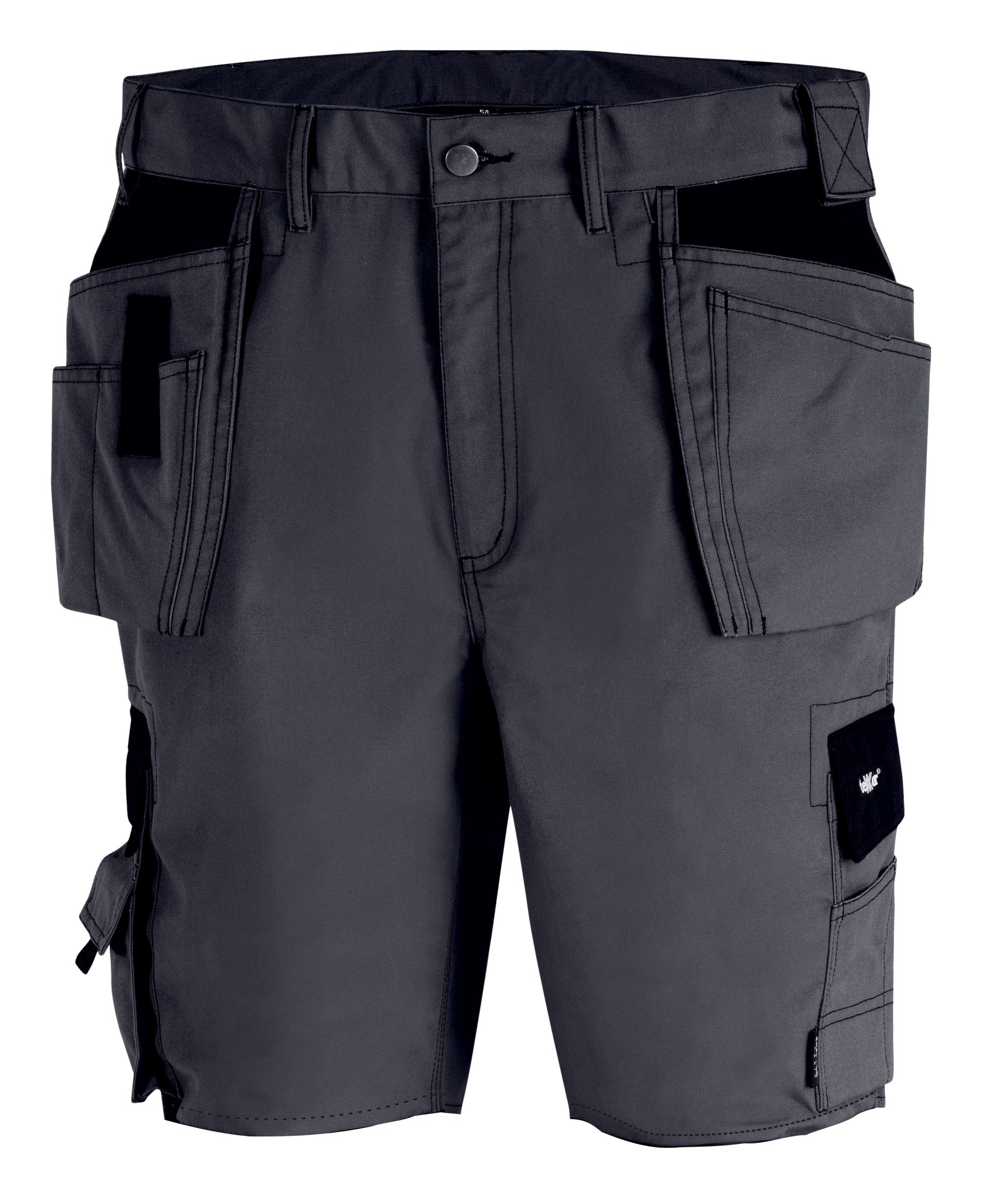 teXXor® Canvas (270 g/m²) Arbeits-Shorts BERMUDA grau/schwarz