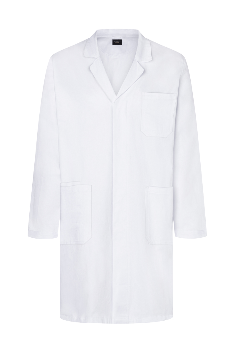 Men's Doctor's and Lab Coat Classic-Shape with Revers Collar