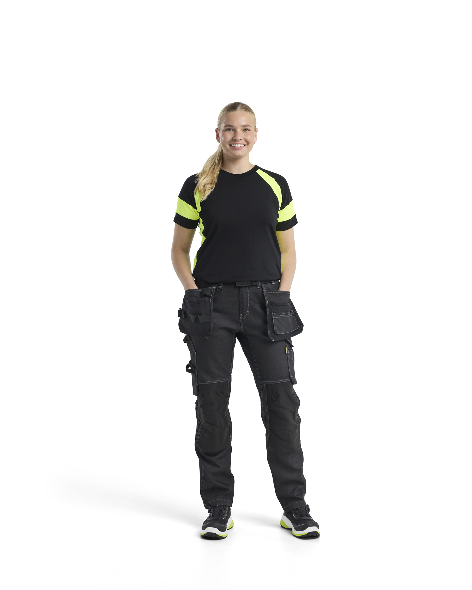 Damen Handwerker Arbeitshose Denim Stretch
