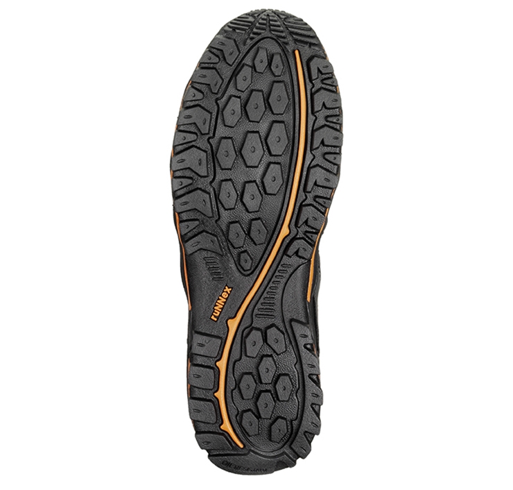 RUNNEX® S1-Sicherheitshalbschuhe LightStar schwarz/grau/orange