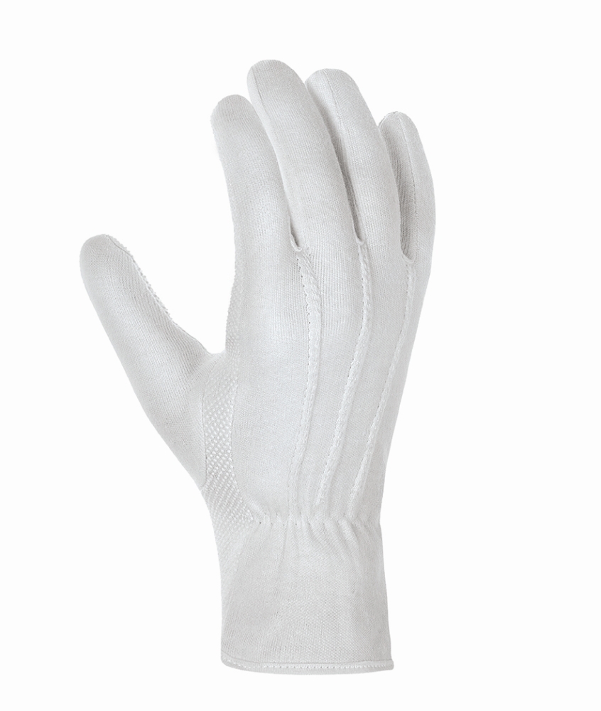 teXXor® Baumwolltrikot-Handschuhe MITTELSCHWER weiß gebleicht