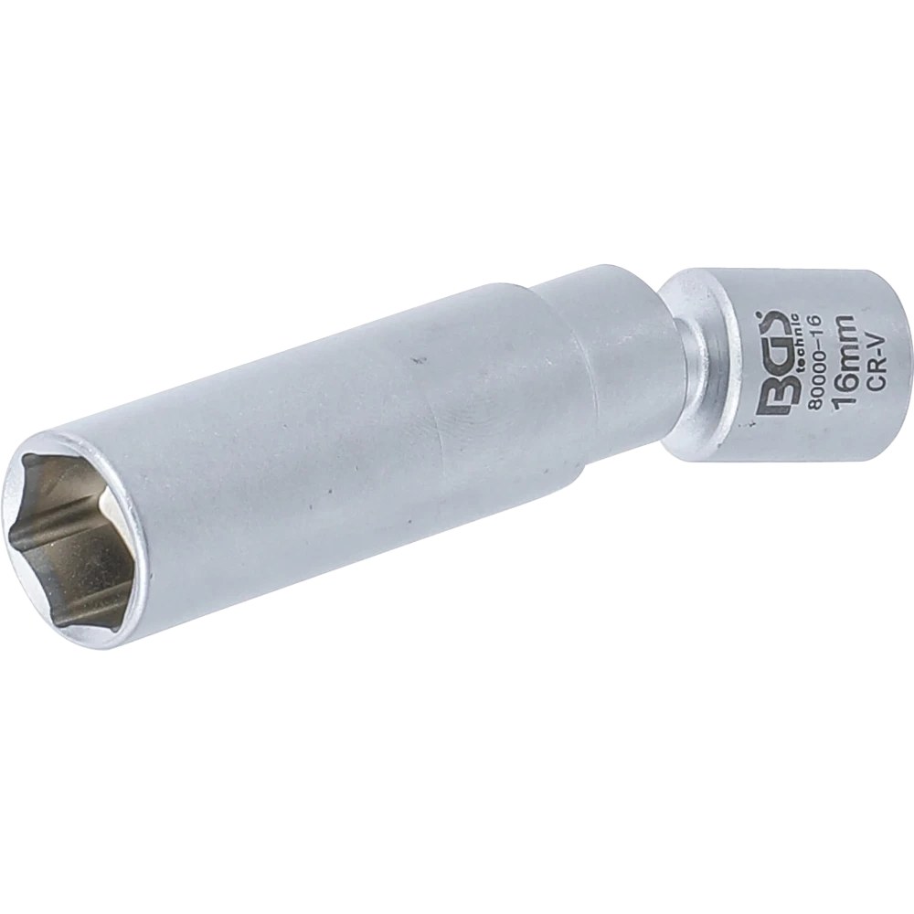 Glüh- und Zündkerzen-Gelenk-Einsatz, Antrieb Innenvierkant 10 mm (3/8"), SW 16 mm