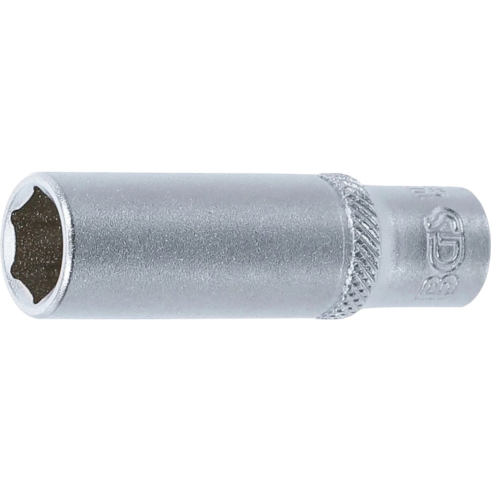 Steckschlüssel-Einsatz Sechskant, tief, Antrieb Innenvierkant 6,3 mm (1/4"), SW 10 mm