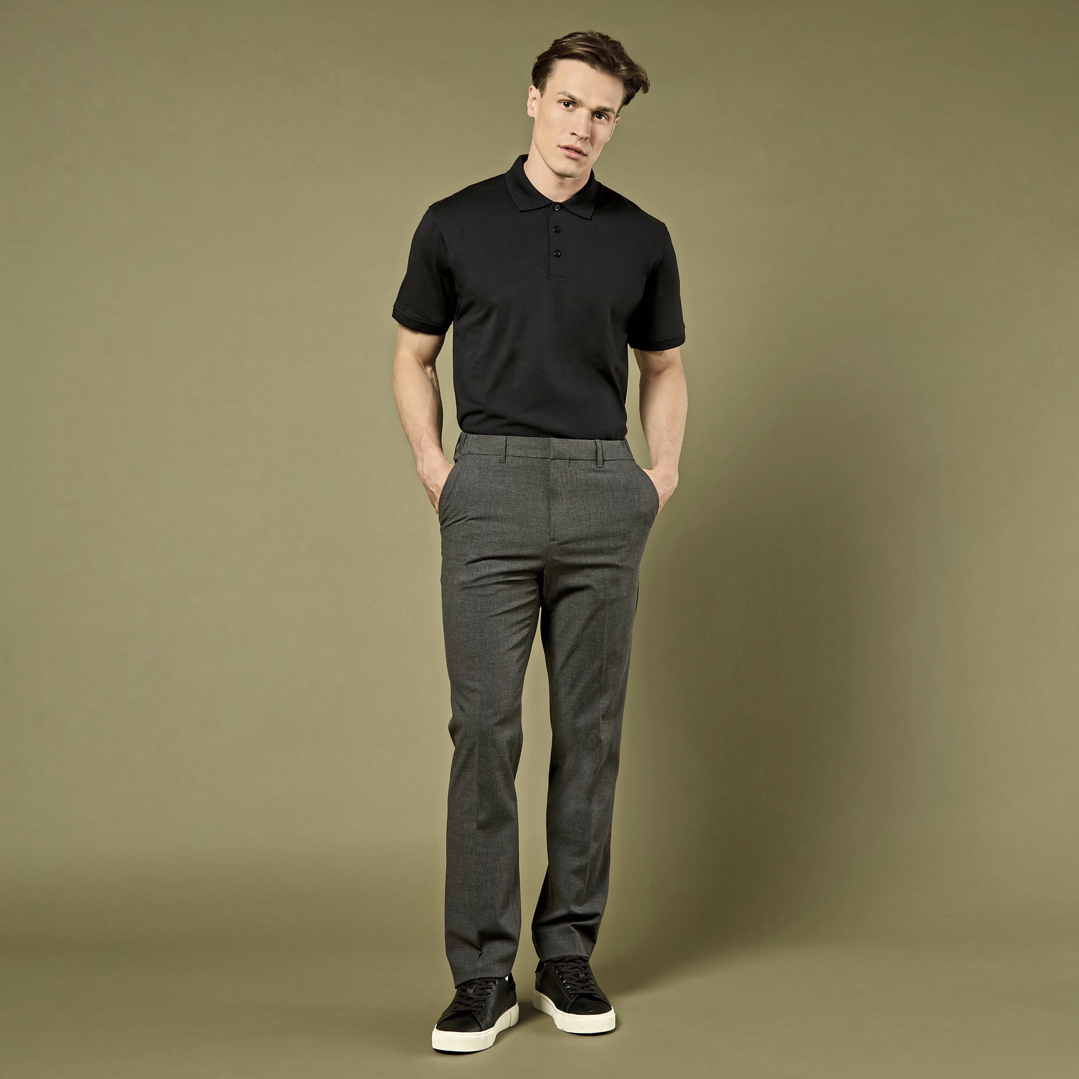 Regular Fit Superwash 60° Jersey Polo