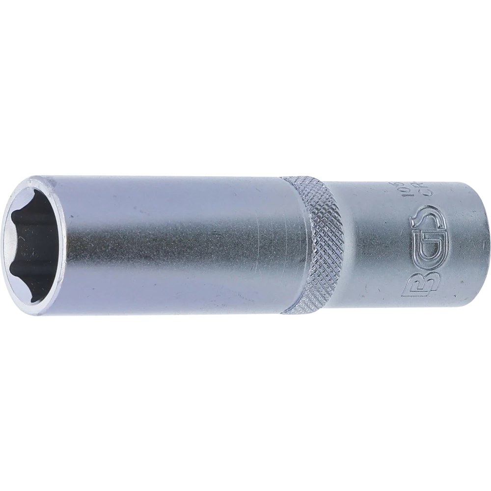 Steckschlüssel-Einsatz Sechskant, tief, Antrieb Innenvierkant 12,5 mm (1/2"), SW 15 mm