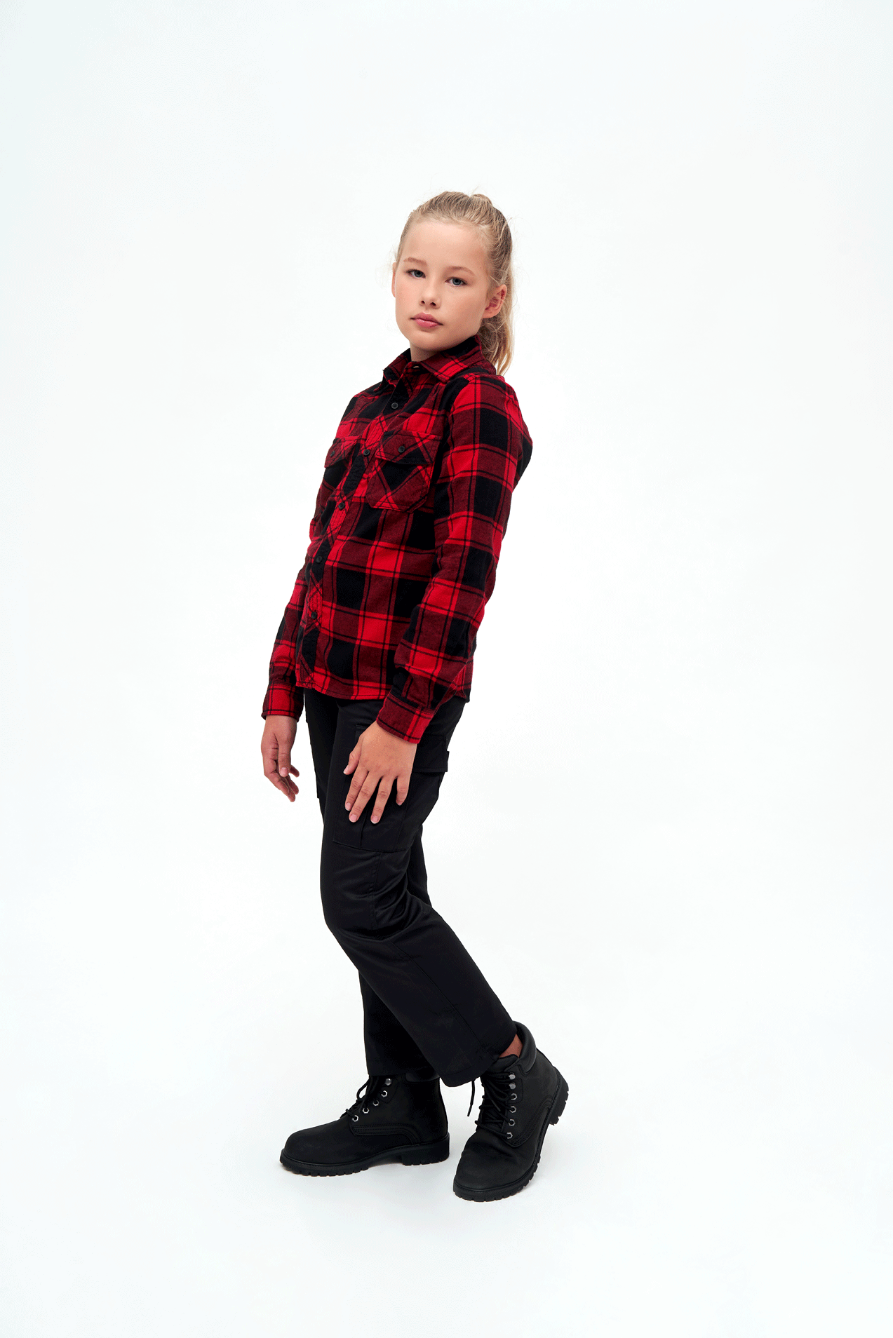 Kids Check Shirt Long Sleeve
