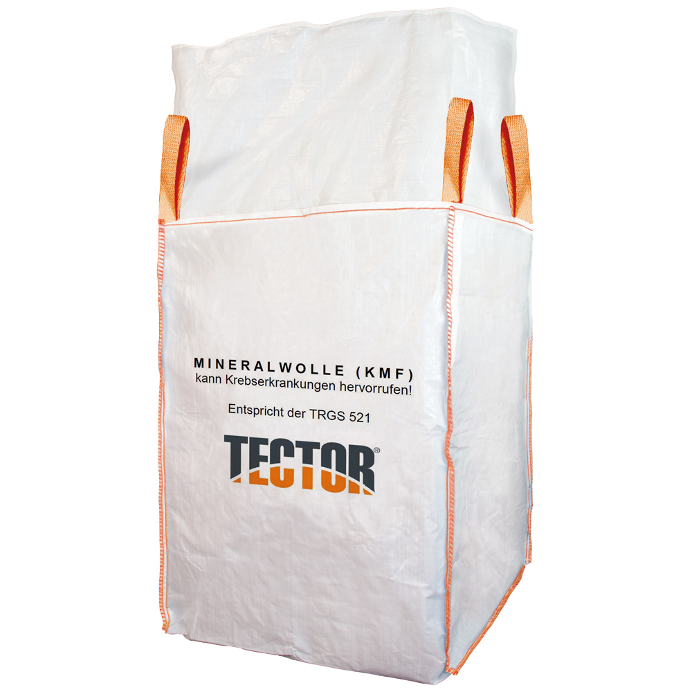 Bigbag Mineralwolle, 4 Hebeschlaufen,