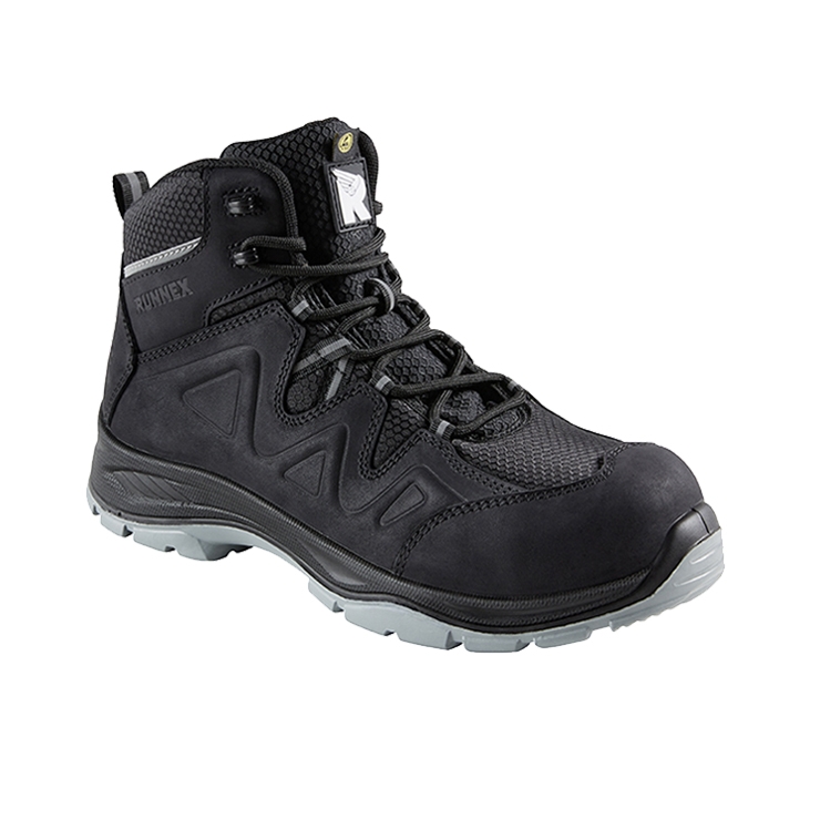 RUNNEX® S3S-ESD Sicherheitsschnürstiefel SmartStar schwarz/grau