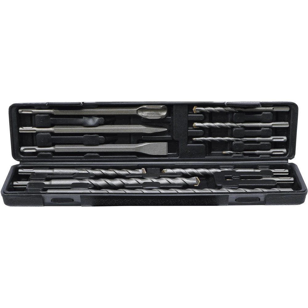 Hammer-, Bohrer- und Meißel-Satz, SDS-Schaft, Hartmetallspitze, 5 - 20 mm, 12-tlg.