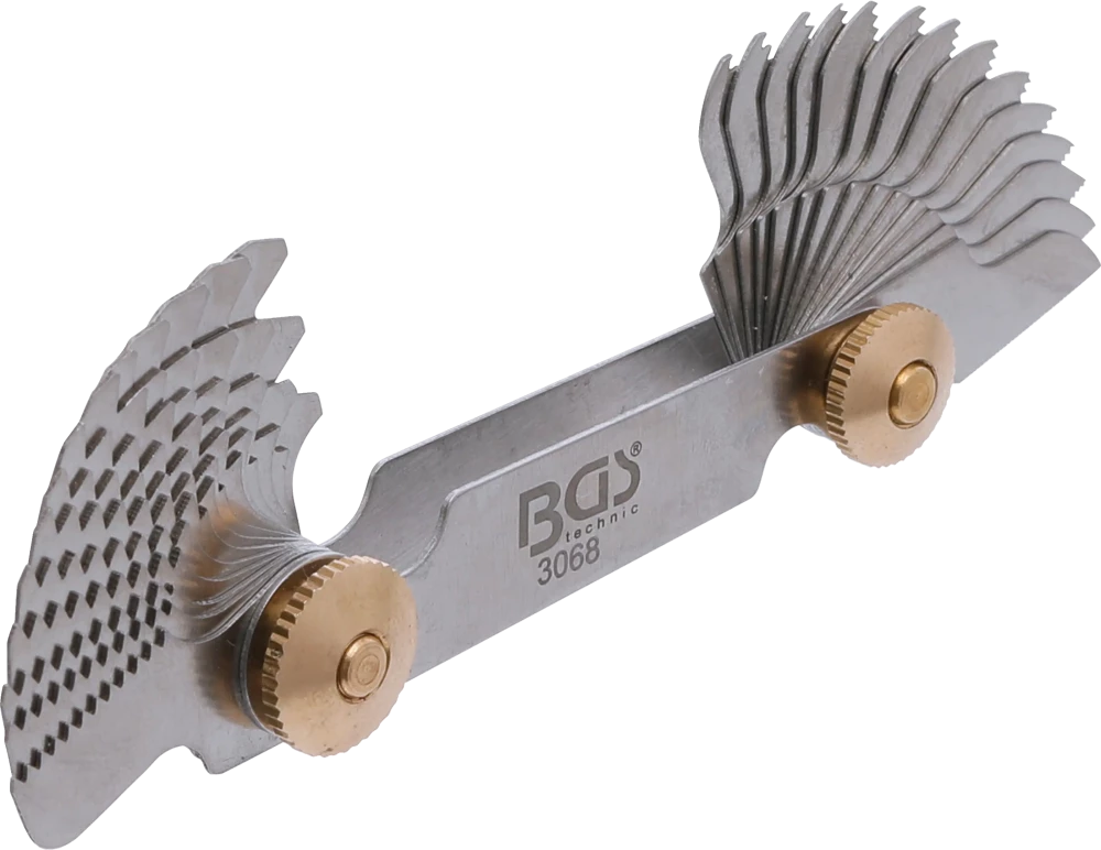 Gewindeschablone, 28 Blatt, Whitworth 4G - 62G