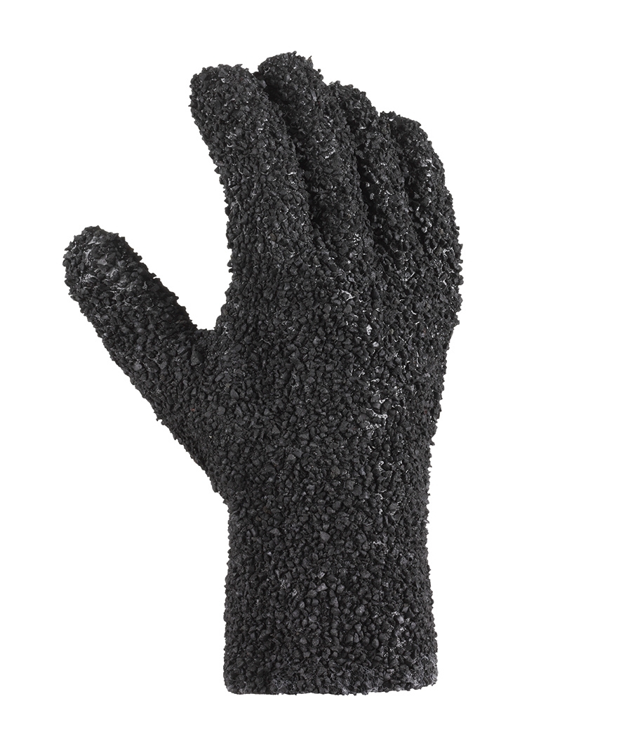 teXXor® PVC-Handschuhe SCHWARZ GRANULIERT schwarz