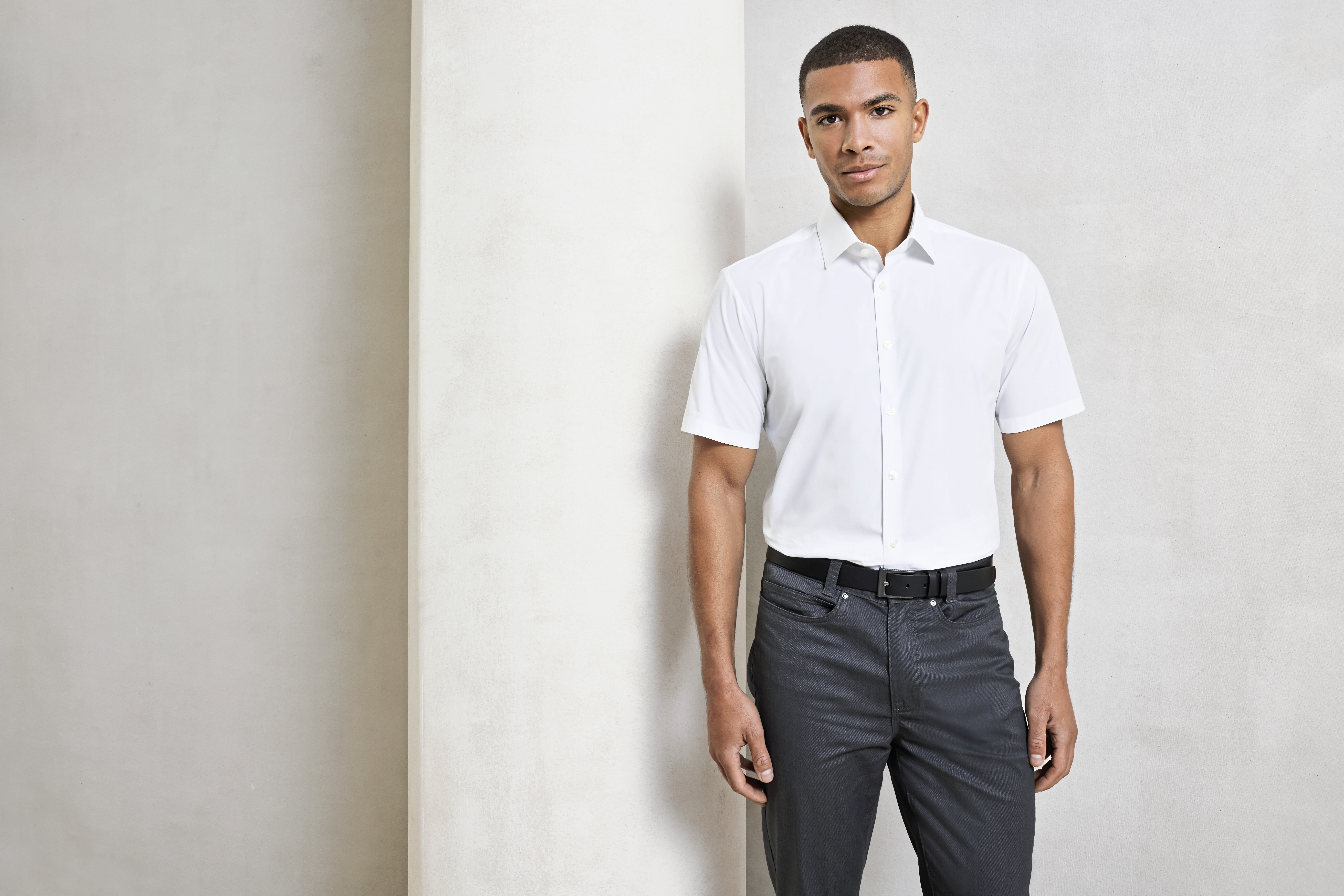 Hemd – Men´s Stretch Fit Poplin Short Sleeve Cotton Shirt