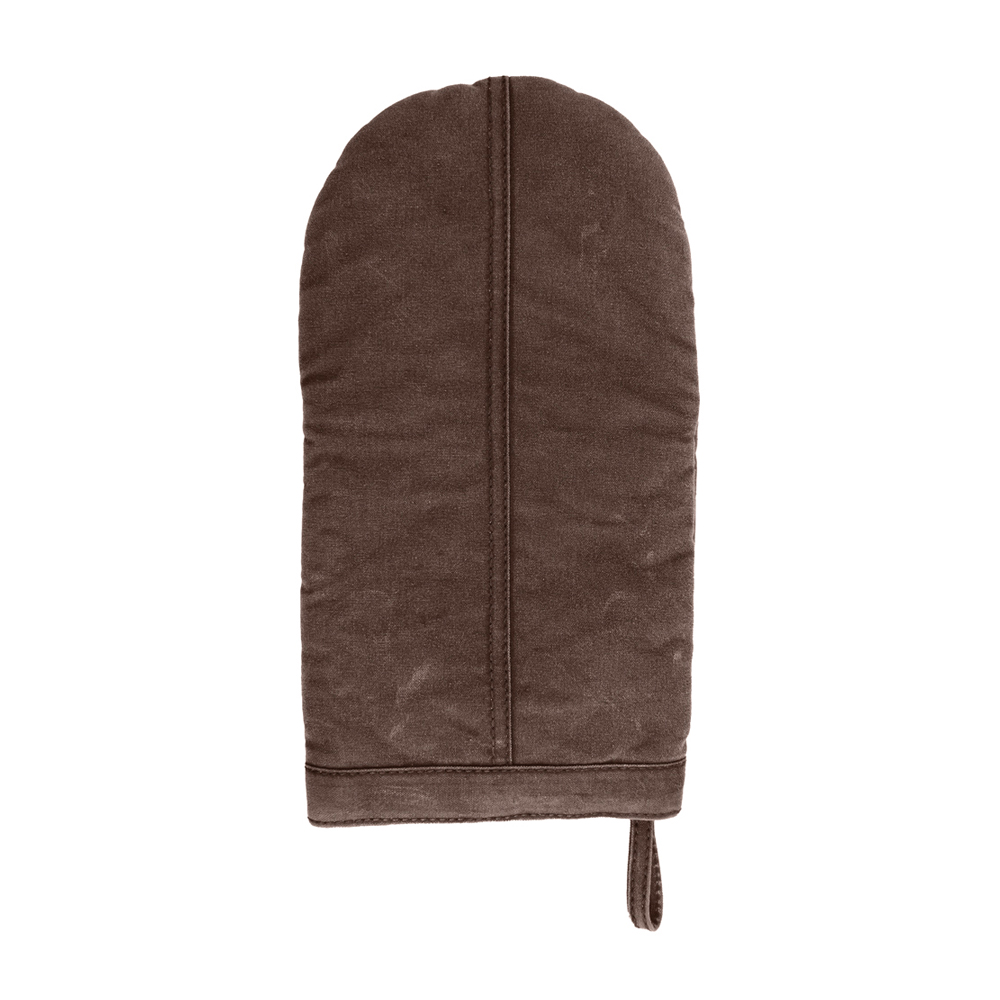 Ofenhandschuh Corby, waxed cotton, B 16 X L 31cm toffee