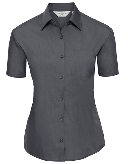 Bluse – Ladies' Short Sleeve Classic Polycotton Poplin Shirt