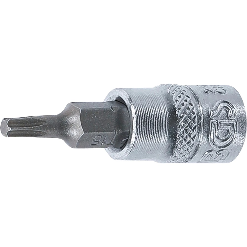 Bit-Einsatz, Antrieb Innenvierkant 6,3 mm (1/4"), T-Profil (für Torx) T15
