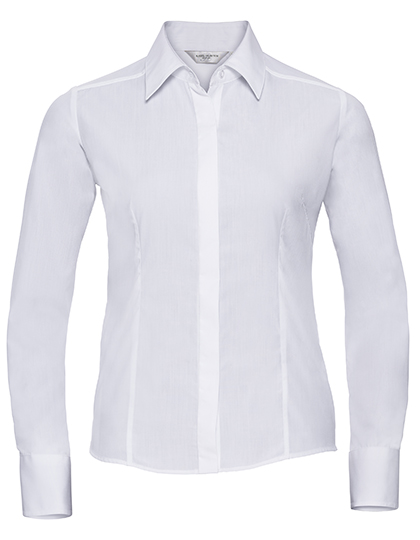 Bluse – Ladies' Long Sleeve Fitted Polycotton Poplin Shirt