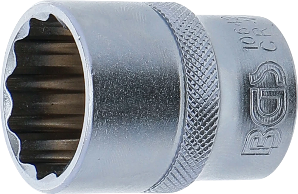 Steckschlüssel-Einsatz Zwölfkant, Antrieb Innenvierkant 12,5 mm (1/2"), SW 22 mm