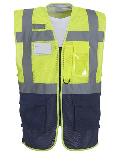 Weste – Hi-Vis Top Cool Recycled Open Mesh Executive Waistcoat