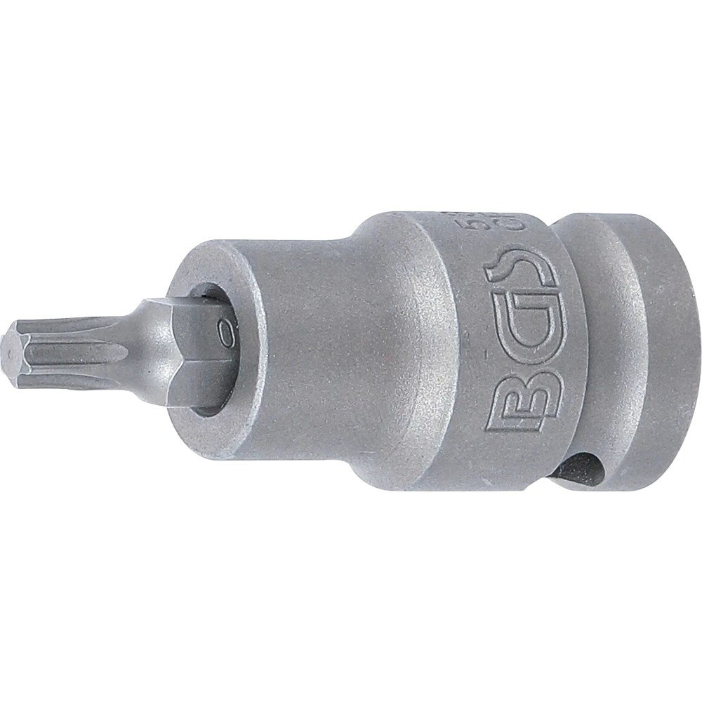 Kraft-Bit-Einsatz, Länge 55 mm, Antrieb Innenvierkant 12,5 mm (1/2"), T-Profil (für Torx) T30