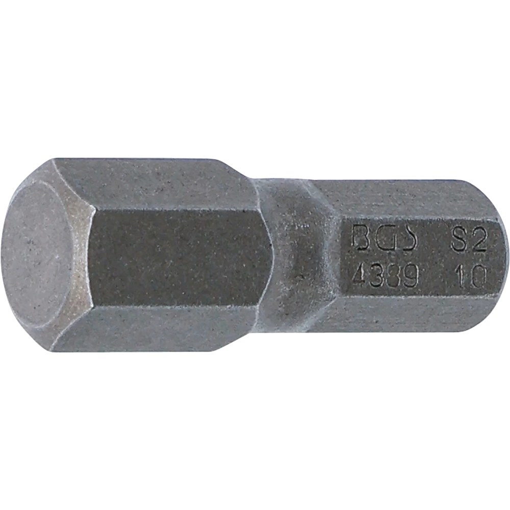 Bit, Länge 30 mm, Antrieb Außensechskant 8 mm (5/16"), Innensechskant 10 mm