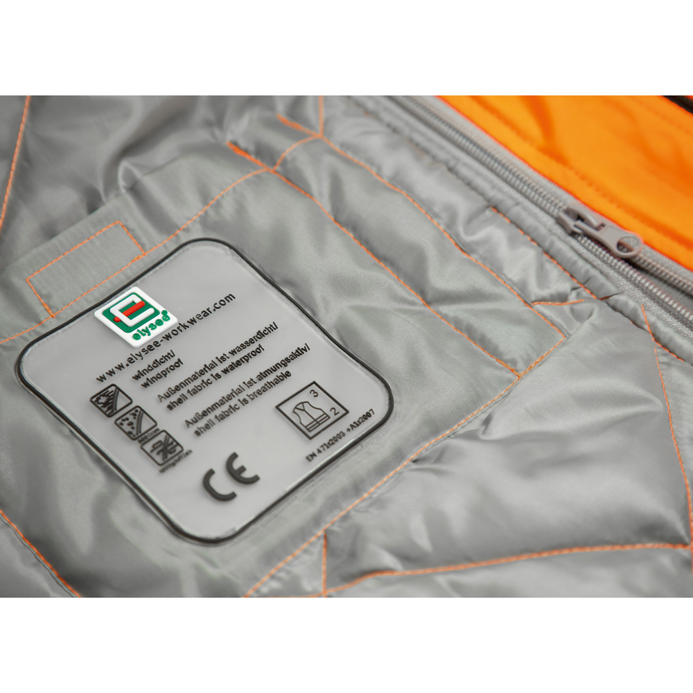 Wattierte Warnschutz-Softshelljacke Lukas