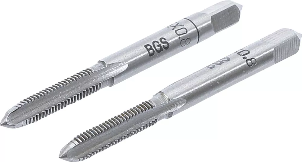 Gewindebohrer, Vor- und Fertigschneider, M5 x 0,8, 2-tlg.