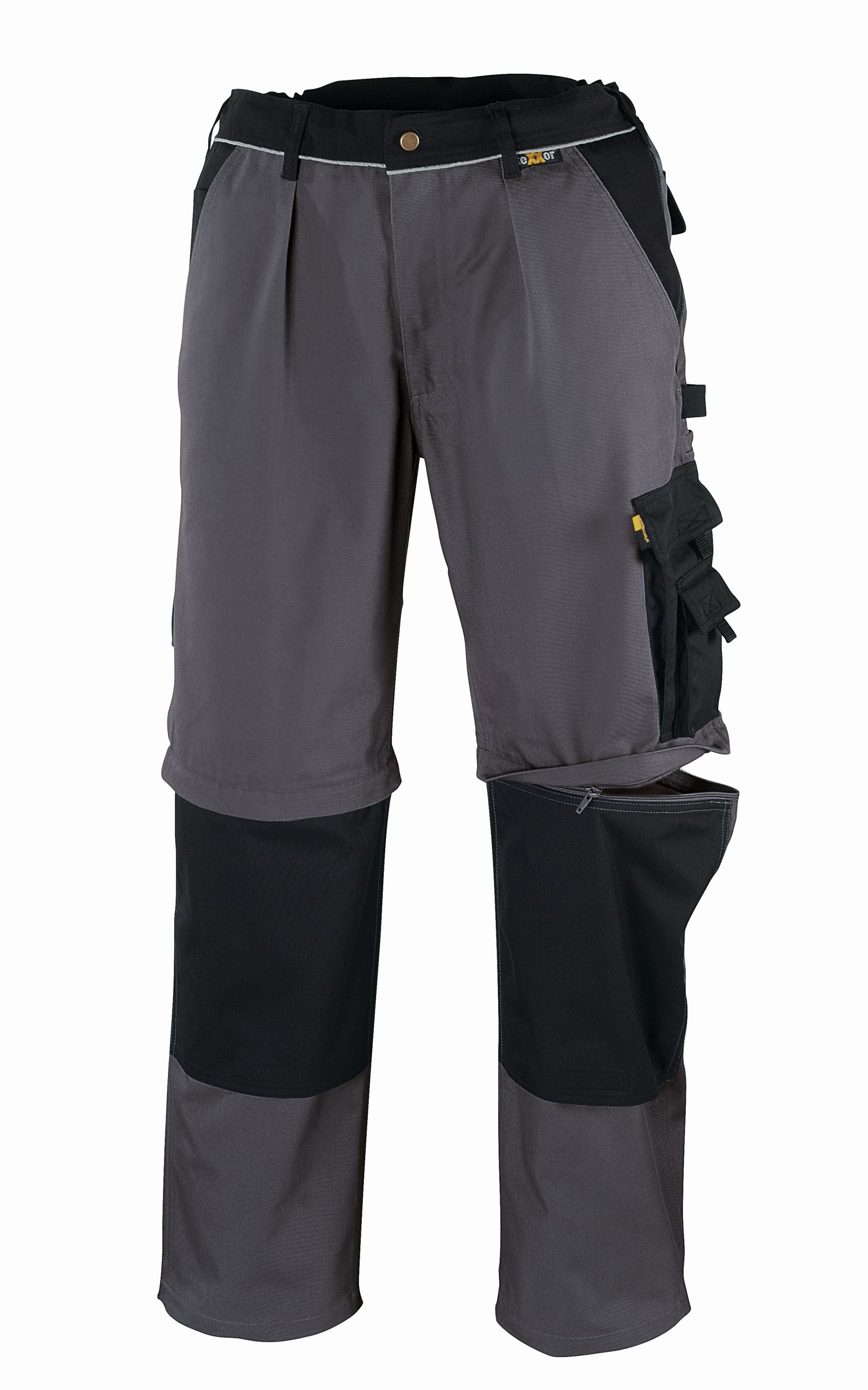 teXXor® Canvas (320 g/m²) 2-in-1 Bundhose TOBAGO grau/schwarz