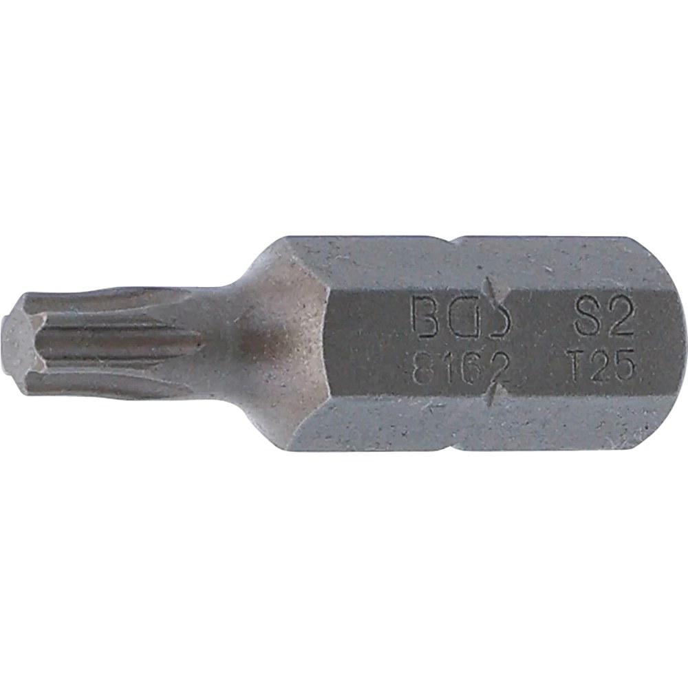 Bit, Länge 30 mm, Antrieb Außensechskant 8 mm (5/16"), T-Profil (für Torx) T25
