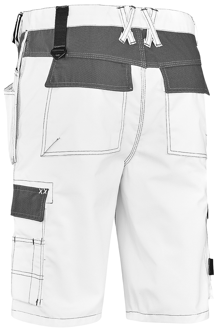teXXor® Canvas (270 g/m²) Arbeits-Shorts BERMUDA weiß/grau